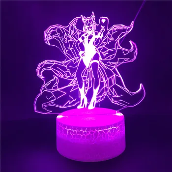 League of Legends The Nine-Tailed Fox Alarm Clock Base Multi-color with Remote LED Night Light Bright Base Nightlight for Child
League of Legends The Nine-Tailed Fox Alarm Clock Base Multi-color with Remote LED Night Light Bright Base Nightlight for Child