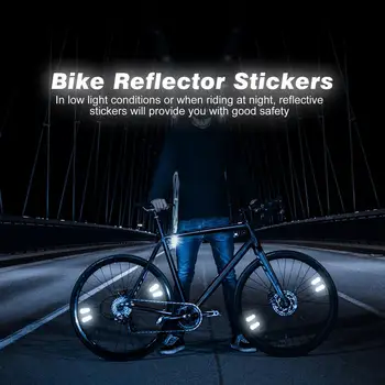 Bike Reflective Stickers Visible Reflective Bicycle Decals Night Visibility Luminous Bicycle Wheel Spoke Light Reflective Strip 
Bike Reflective Stickers Visible Reflective Bicycle Decals Night Visibility Luminous Bicycle Wheel Spoke Light Reflective Strip