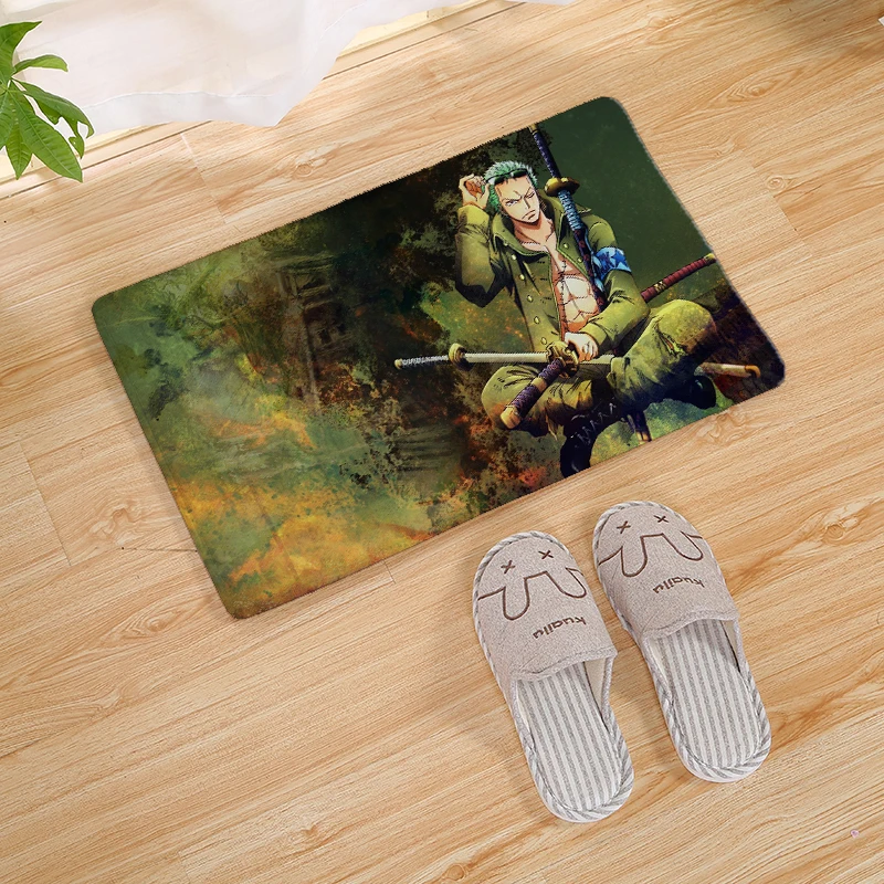 Shop Generic Cartoon One Piece Luffy Anime Print Modern Home Doormat Insole Kitchen Carpet