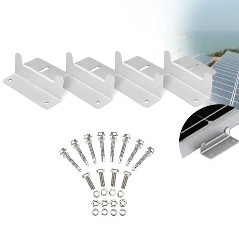 Set Of 4 Solar Panel Z Style Aluminum Brackets Nuts Bolts Washers For Mounting Solar Panels On Motorhomes Caravans Boats Roofs
Set Of 4 Solar Panel Z Style Aluminum Brackets Nuts Bolts Washers For Mounting Solar Panels On Motorhomes Caravans Boats Roofs