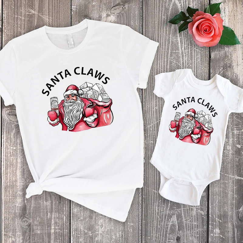 Santa Claws Mommy and Daughter Matching Clothes 2019 Family Christmas Tshirt Mommy and Me Print Christmas Clothes
Santa Claws Mommy and Daughter Matching Clothes 2019 Family Christmas Tshirt Mommy and Me Print Christmas Clothes