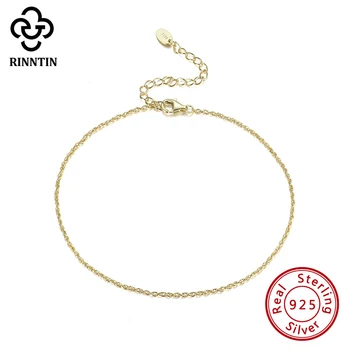 Rinntin Real 925 Sterling Silver Trendy Delicate Workmanship14K Gold Plating Anklet Chain For Female Wedding Daily TSA06 
Rinntin Real 925 Sterling Silver Trendy Delicate Workmanship14K Gold Plating Anklet Chain For Female Wedding Daily TSA06