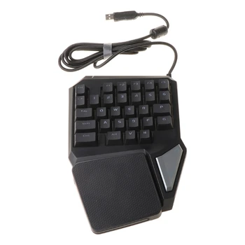 Delux T9 Pro Keypad One-Handed Mechanical Feeling Keyboard Gaming Keypa For PUBG 203A
Delux T9 Pro Keypad One-Handed Mechanical Feeling Keyboard Gaming Keypa For PUBG 203A