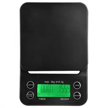Multi-Functional Digital Drip Coffee Scale Kitchen Food Weighing Scale with Timer 3kg/0.1g School Lab Tool Measuring Tools
Multi-Functional Digital Drip Coffee Scale Kitchen Food Weighing Scale with Timer 3kg/0.1g School Lab Tool Measuring Tools