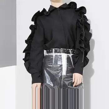 Women Spring Patchwork Off Shoulder Zipper Blouse Long Sleeve Ruffles Top Female Harajuku Solid Shirt
Women Spring Patchwork Off Shoulder Zipper Blouse Long Sleeve Ruffles Top Female Harajuku Solid Shirt