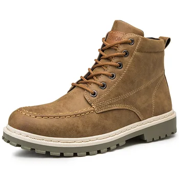 Men's Autumn and Winter New lace-up Ankle Boots Waterproof Punk Desert Style Retro Tooling Boots Men's Shoes Winter Snow Boots
Men's Autumn and Winter New lace-up Ankle Boots Waterproof Punk Desert Style Retro Tooling Boots Men's Shoes Winter Snow Boots