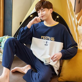 pajamas men long sleeve pijama set for male plus size sleep clothing casual nightie sleepwear man pyjamas suit autumn
pajamas men long sleeve pijama set for male plus size sleep clothing casual nightie sleepwear man pyjamas suit autumn