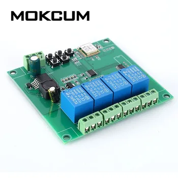 4CH Wireless WIFI Intelligent Control Switch DC 5V-30V Remote Power Supply Controller
4CH Wireless WIFI Intelligent Control Switch DC 5V-30V Remote Power Supply Controller
