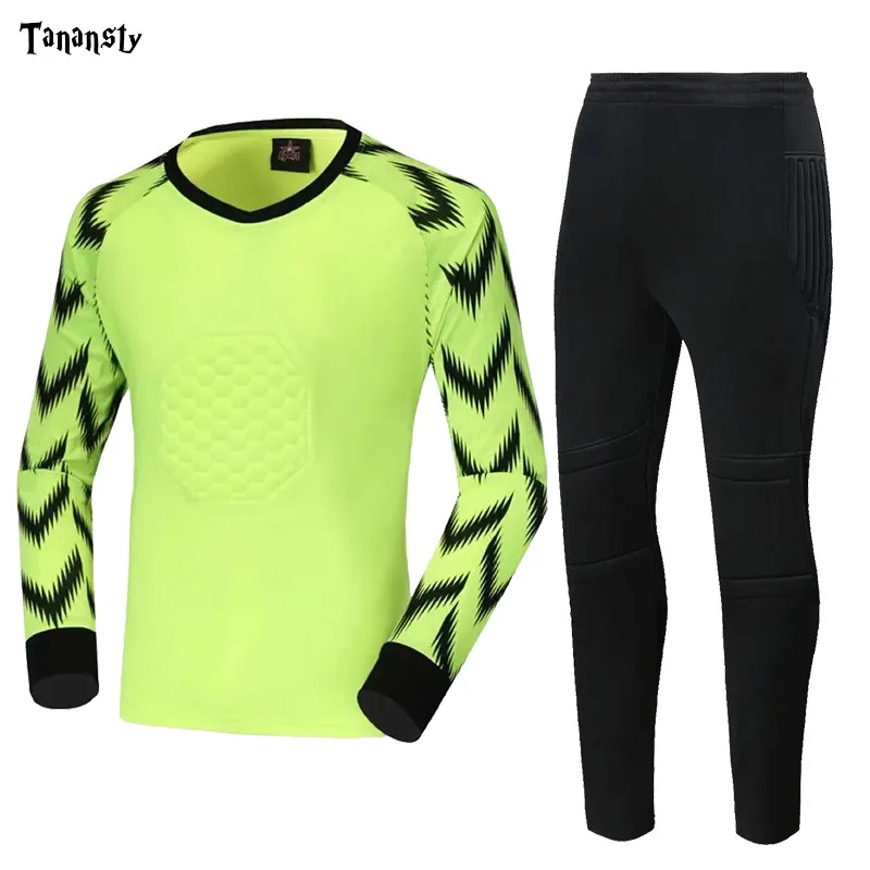 Winter Soccer Goalkeeper Jerseys Men Soccer Doorman Football jersey Pant sets Adult Football Goalkeeper shirt Doorkeepers Short 
Winter Soccer Goalkeeper Jerseys Men Soccer Doorman Football jersey Pant sets Adult Football Goalkeeper shirt Doorkeepers Short