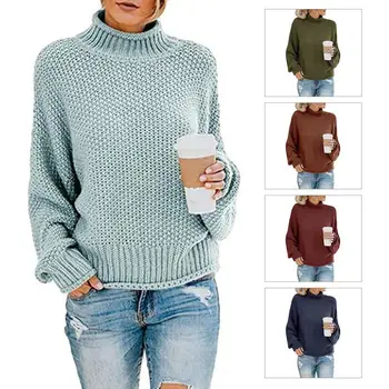 Fashion Women Autumn Winter Casual Long Sleeve Turtle Neck Knitted Pullover Blouse Sweater
Fashion Women Autumn Winter Casual Long Sleeve Turtle Neck Knitted Pullover Blouse Sweater