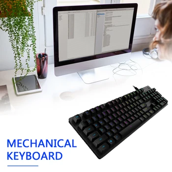 Logitech G512 Keyboard LIGHTSYNC RGB Mechanical Keyboard full Keys Wired Backlight Switch Game Mechanical Keyboard for PC Laptop
Logitech G512 Keyboard LIGHTSYNC RGB Mechanical Keyboard full Keys Wired Backlight Switch Game Mechanical Keyboard for PC Laptop