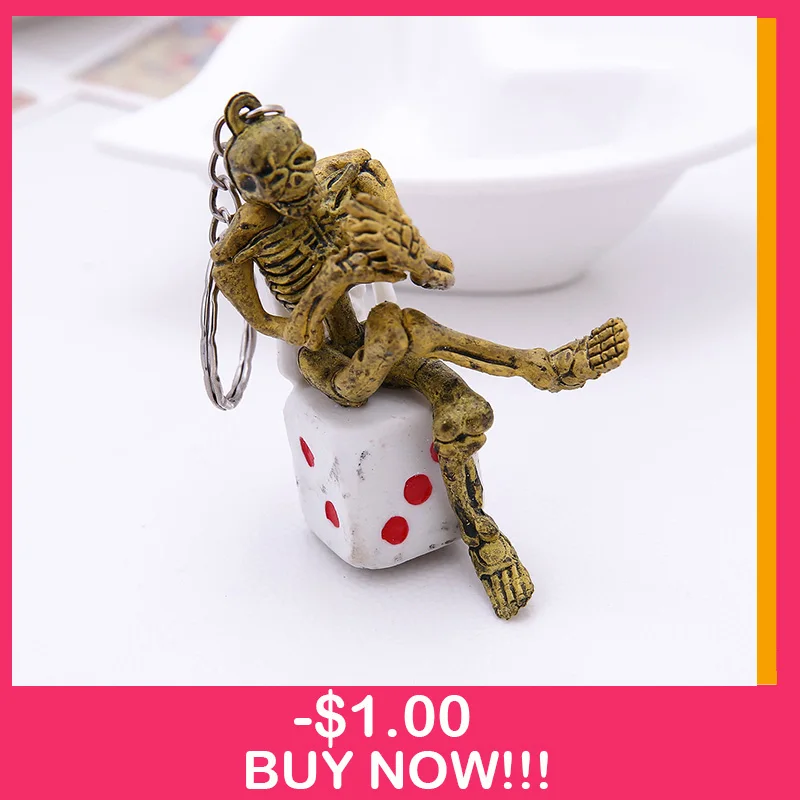 2019 New Dice skeleton keychain key ring skull key chain key holder creative sleutelhanger chaveiro portachiavi llaveros hombre
2019 New Dice skeleton keychain key ring skull key chain key holder creative sleutelhanger chaveiro portachiavi llaveros hombre