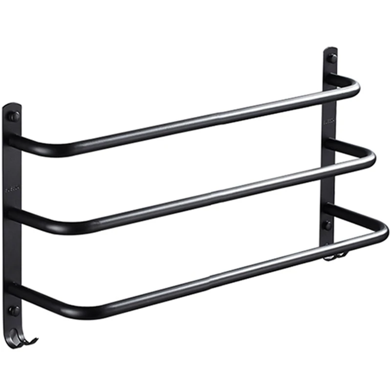 Creative Black Paint Towel Rack Toilet Three-Layer Towel Bar 40cm Towel Rack Bathroom Hardware Kit Cardinal Bathroom Towel
Creative Black Paint Towel Rack Toilet Three-Layer Towel Bar 40cm Towel Rack Bathroom Hardware Kit Cardinal Bathroom Towel