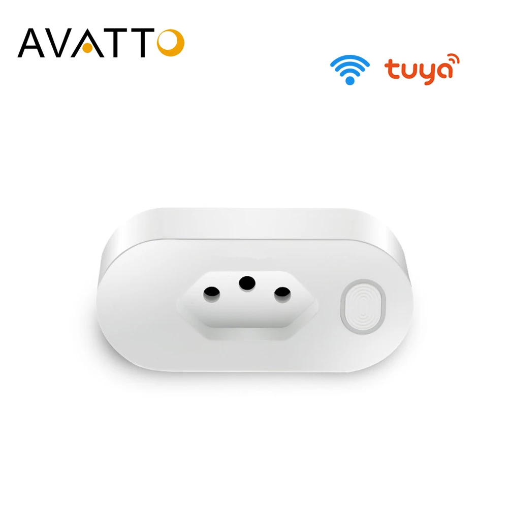 Смарт-розетка AVATTO Tuya 16A с поддержкой Wi-Fi и монитором питания | Электроника