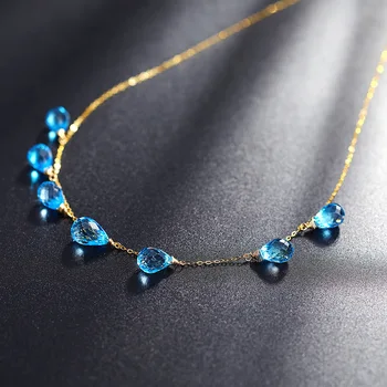 DMCBS061 Yellow 18K Gold Topaz Necklace Gypsophila Natural Pendant Women Gifts Genuine
DMCBS061 Yellow 18K Gold Topaz Necklace Gypsophila Natural Pendant Women Gifts Genuine