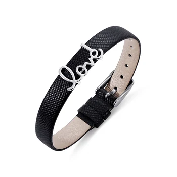 AILIN Personalized "Love" Leather Bracelet For Her Women 3 Color Band For Choice Leather Jewelry For Lady Birthday Gift 
AILIN Personalized "Love" Leather Bracelet For Her Women 3 Color Band For Choice Leather Jewelry For Lady Birthday Gift