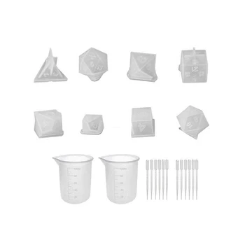 22pcs/set DIY Crystal Epoxy Dice Mold Fillet Shape Multi-spec Digital Game High Mirror mold silicone Mould jewelry Making Tool
22pcs/set DIY Crystal Epoxy Dice Mold Fillet Shape Multi-spec Digital Game High Mirror mold silicone Mould jewelry Making Tool