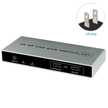 Computer Dual Port Controller Connection HDMI USB 1 Out KVM Switch Displayport Plug And Play 4K 60Hz VGA Stable Mouse Support
Computer Dual Port Controller Connection HDMI USB 1 Out KVM Switch Displayport Plug And Play 4K 60Hz VGA Stable Mouse Support
