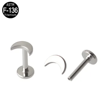 2Pcs G23 Titanium Lip Piercing Labret Moon Labret Jewelry Women Body Accessories 16G Tongue Ear Tragus Helix Piercing Jewellry
2Pcs G23 Titanium Lip Piercing Labret Moon Labret Jewelry Women Body Accessories 16G Tongue Ear Tragus Helix Piercing Jewellry