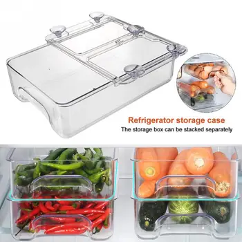 Refrigerator Shelf Holder Bin Fridge Drawer Organizer Rectangle Container Suction Cup Fresh Kitchen Storage Box Pull Out Eggs
Refrigerator Shelf Holder Bin Fridge Drawer Organizer Rectangle Container Suction Cup Fresh Kitchen Storage Box Pull Out Eggs
