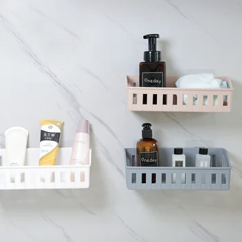 Wall Hanging Storage Basket Multi-function Simple Style Hollow Out Shelf Type Free Punching Storage Racks Bathroom Accessories
Wall Hanging Storage Basket Multi-function Simple Style Hollow Out Shelf Type Free Punching Storage Racks Bathroom Accessories