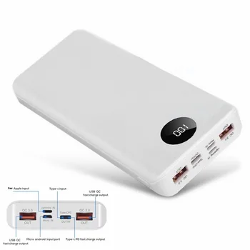 QC 3.0 Fast Charging USB Power Bank Shell Battery Charger Box LED Digital Display Light 8x 18650 Battery Charger Box For Xiaomi
QC 3.0 Fast Charging USB Power Bank Shell Battery Charger Box LED Digital Display Light 8x 18650 Battery Charger Box For Xiaomi
