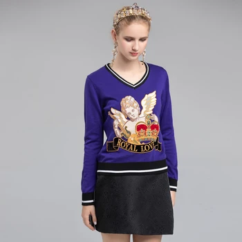 New Autumn Runway Designer Skirt Set Women's High Quality Cortoon Embroidered Wool Sweater + Black Skirt 2pcs Set
New Autumn Runway Designer Skirt Set Women's High Quality Cortoon Embroidered Wool Sweater + Black Skirt 2pcs Set