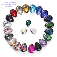 50/20pcs Sew on Claw Drop Rhinestone Multi Size Wholesale Glass Button Teardrop Clothing Decoration Rhinestone for Needlework
50/20pcs Sew on Claw Drop Rhinestone Multi Size Wholesale Glass Button Teardrop Clothing Decoration Rhinestone for Needlework