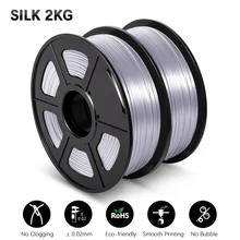 SILK Filament For FDM3D Printer Filament PLA 1KG 2KG /Set Toughness 50 Times Higher Smooth Surface
SILK Filament For FDM3D Printer Filament PLA 1KG 2KG /Set Toughness 50 Times Higher Smooth Surface