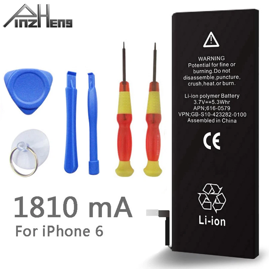 100% Original Brand KHP Phone Battery For iphone 6 Real Capacity 1810mAh With Machine Tools Kit Mobile Batteries
100% Original Brand KHP Phone Battery For iphone 6 Real Capacity 1810mAh With Machine Tools Kit Mobile Batteries