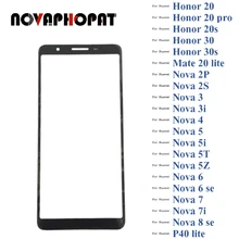 Écran tactile LCD en verre noir avec capteur, pour Huawei Nova 2P 2S 3 3i 4 5 5i Pro 5T 6 7 7i 8 SE Magic 2=