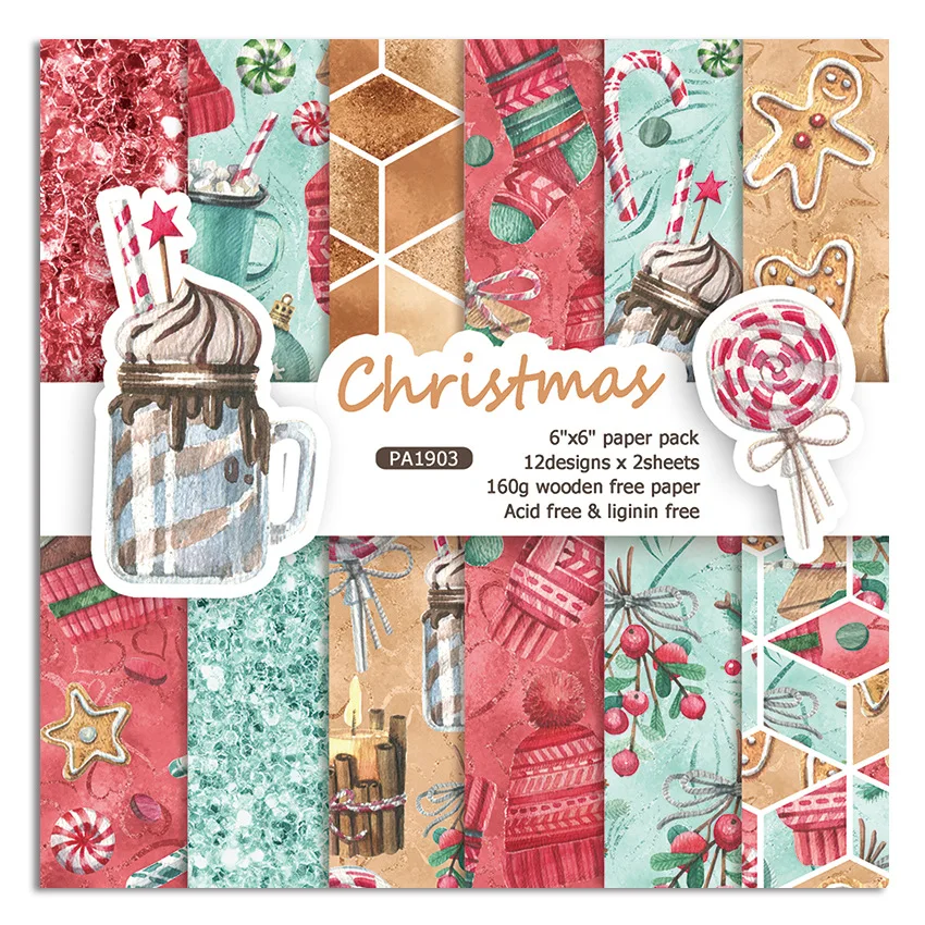 15*15cm Single-side Patterned New Christmas series Paper Carft Background Paper For Making DIY Scrapbook Paper Craft decor
15*15cm Single-side Patterned New Christmas series Paper Carft Background Paper For Making DIY Scrapbook Paper Craft decor