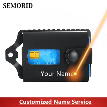 SEMORID RFID Blocking Multifunction Draw Card Holder Wallets Coin case Purse Aluminium Metal Smart Minimalist Wallet
SEMORID RFID Blocking Multifunction Draw Card Holder Wallets Coin case Purse Aluminium Metal Smart Minimalist Wallet