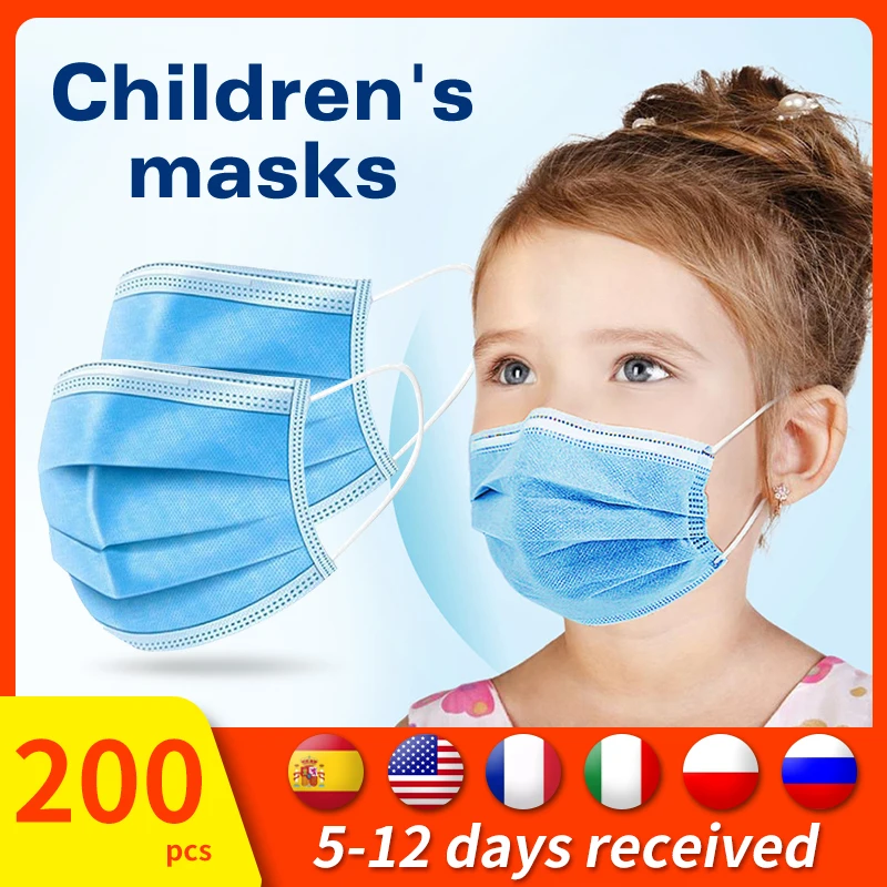 200 Pieces Disposable Child Masks for children 3 Layer Small Size Mouth Kid Mask Half Face Mask Fast Shipping
200 Pieces Disposable Child Masks for children 3 Layer Small Size Mouth Kid Mask Half Face Mask Fast Shipping