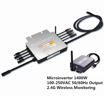 Waterproof IP65 Solar Grid Tied Micro Inverter 1400W Microinverter Inversor 100-250V 50-60Hz Output or +2.4G Wireless Monitoring
Waterproof IP65 Solar Grid Tied Micro Inverter 1400W Microinverter Inversor 100-250V 50-60Hz Output or +2.4G Wireless Monitoring