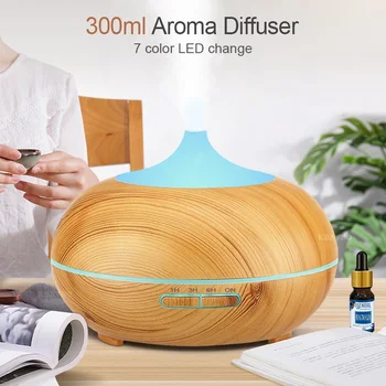 300ml Air Humidifier Aroma Essential Oil Diffuser Ultrasonic Aromatherapy Cold Mist Humidifier with LED Lights for Office House
300ml Air Humidifier Aroma Essential Oil Diffuser Ultrasonic Aromatherapy Cold Mist Humidifier with LED Lights for Office House