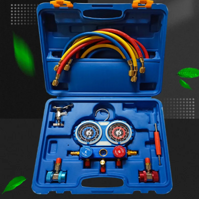 Набор измерителей фтора для автомобильного кондиционера, латунный манометр датчик хладагента, клапан Двойной измерительный прибор
Набор измерителей фтора для автомобильного кондиционера, латунный манометр датчик хладагента, клапан Двойной измерительный прибор