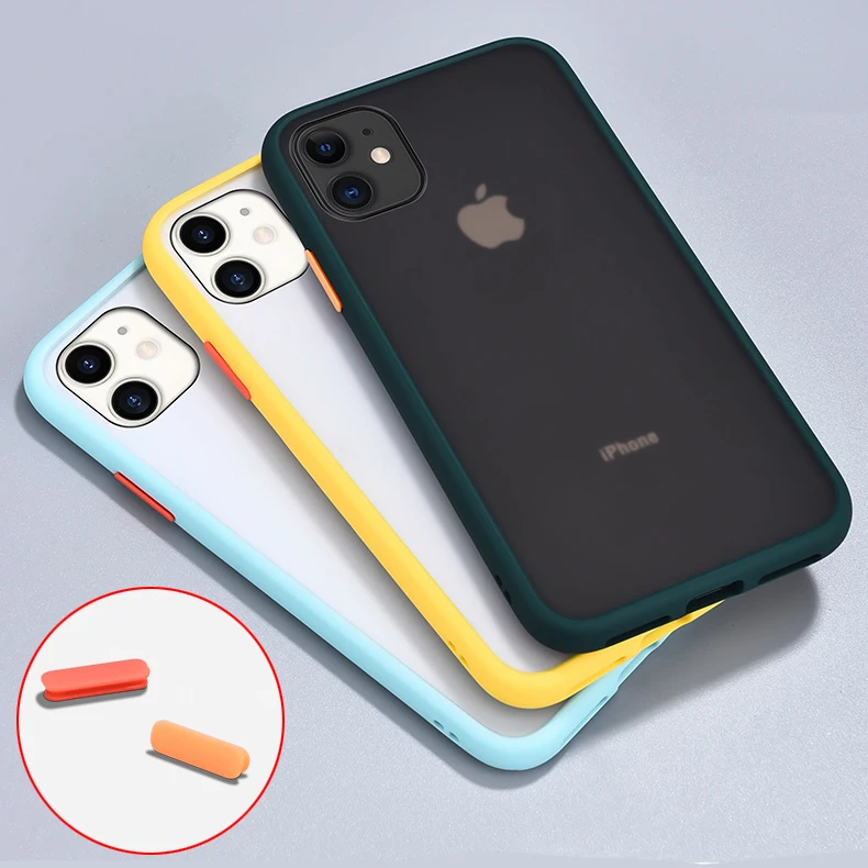 Защитный чехол для телефона iPhone 11 Pro X XR XS Max 7 8 Plus Роскошный Жесткий матовый из