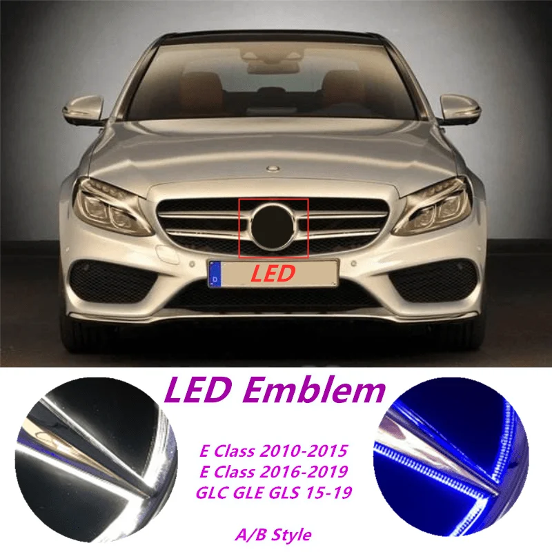 Эмблема на решетку радиатора для Mercedes Benz W156 W204 W205 W210 W211 W212 W213 C E Class GLA GLK ML GL GLC GLE