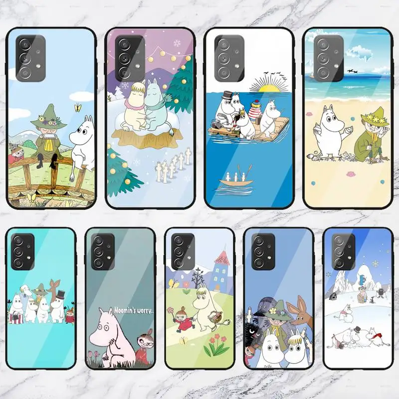 RUICHI мультфильм M-MoominS чехол для телефона Samsung Galaxy S7 8 9 10 20 plus Note8 Plus ультра