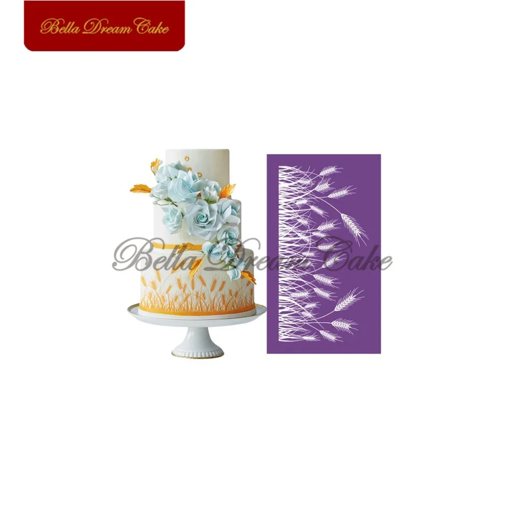 Wheat Straw Grass Pattern Cake Stencils Mesh Stencil Lace Cake Fabric Stencil For Wedding Cake Mould Decorating Tools MST-27
Wheat Straw Grass Pattern Cake Stencils Mesh Stencil Lace Cake Fabric Stencil For Wedding Cake Mould Decorating Tools MST-27