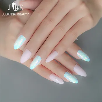 24pcs Stiletto False Nails Tips Fish Scale Laser Nails Fake Bling Lady Artificial Acrylic Nail Tips for Fingers Fashion Designs
24pcs Stiletto False Nails Tips Fish Scale Laser Nails Fake Bling Lady Artificial Acrylic Nail Tips for Fingers Fashion Designs