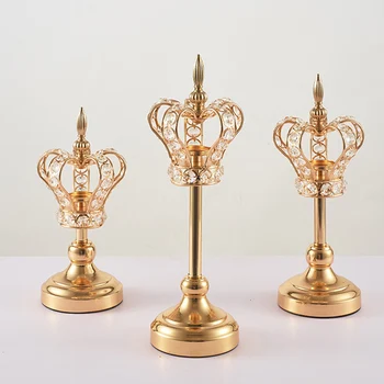 High Stand Tealight Candle Holder Stand Golden Crown Wedding Home Decoration for Flame LED Candle SP99
High Stand Tealight Candle Holder Stand Golden Crown Wedding Home Decoration for Flame LED Candle SP99