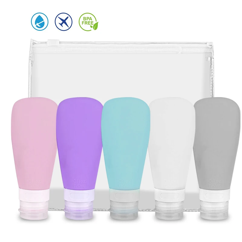 Wholesale 60/90ml Silicone Refillable Bottle Travel Shampoo Bottle Lotion Travel Packing Press Bottles Fast Free Shipping
Wholesale 60/90ml Silicone Refillable Bottle Travel Shampoo Bottle Lotion Travel Packing Press Bottles Fast Free Shipping