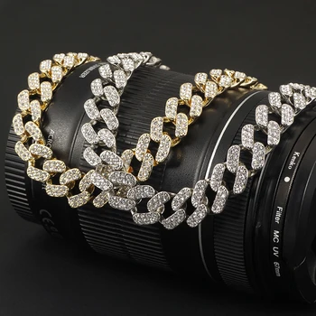 Silver Color Necklace Men Bracelet Iced Out Chain Bling Rhinestone Miami Cuban Link Chain Necklace Hip hop Jewelry wholesale
Silver Color Necklace Men Bracelet Iced Out Chain Bling Rhinestone Miami Cuban Link Chain Necklace Hip hop Jewelry wholesale