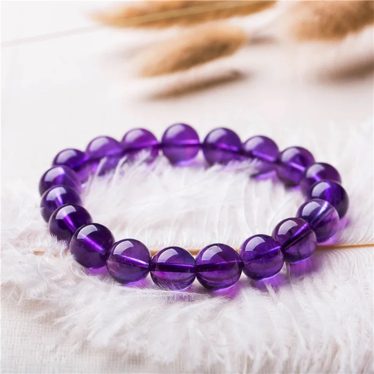 Natural Brazilian Amethyst Bracelet crystal transparent AMETHYST BRACELET LADIES accessories, gift 
Natural Brazilian Amethyst Bracelet crystal transparent AMETHYST BRACELET LADIES accessories, gift