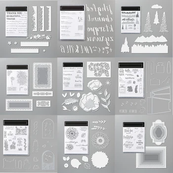 Lace Frames Sentences Flowers Trees Alphabets Transparent Clear Stamp with Cutting Die Set for DIY Scrapbooking Craft Cards 20A
Lace Frames Sentences Flowers Trees Alphabets Transparent Clear Stamp with Cutting Die Set for DIY Scrapbooking Craft Cards 20A