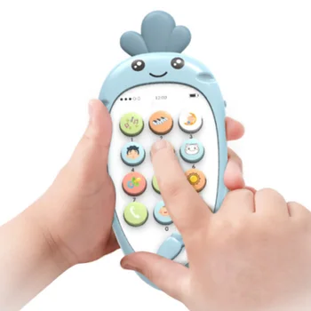 Teether Bilingual Cartoon Adjustable Sound Early Education Kid Mobile Phone Infant Music Player Electronic Toy Bite Resistant 
Teether Bilingual Cartoon Adjustable Sound Early Education Kid Mobile Phone Infant Music Player Electronic Toy Bite Resistant