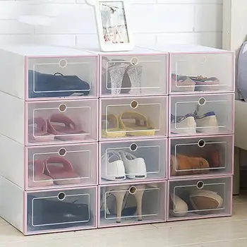 1pc Transparent shoe box storage shoe boxes thickened dustproof shoes organizer box can be superimposed combination shoe cabinet
1pc Transparent shoe box storage shoe boxes thickened dustproof shoes organizer box can be superimposed combination shoe cabinet