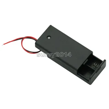 Black 2 AA Battery Holder Box Case With ON/OFF Button Switch New 2 AA 2A Plastic Battery Storage Case With Lead Wire
Black 2 AA Battery Holder Box Case With ON/OFF Button Switch New 2 AA 2A Plastic Battery Storage Case With Lead Wire